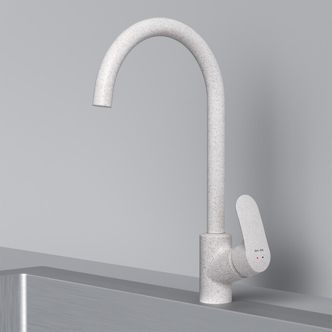 Смеситель для кухни Am.Pm Like F80E07133 (элегантный белый), Цвет производителя: белый, фото 5