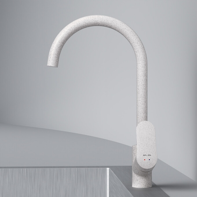 Смеситель для кухни Am.Pm Like F80E07133 (элегантный белый), Цвет производителя: белый, фото 6