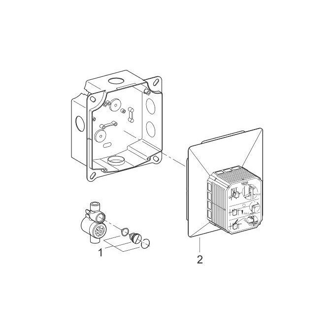 Внутренний блок для писсуара Grohe Rapido UMB 38787000, фото 3