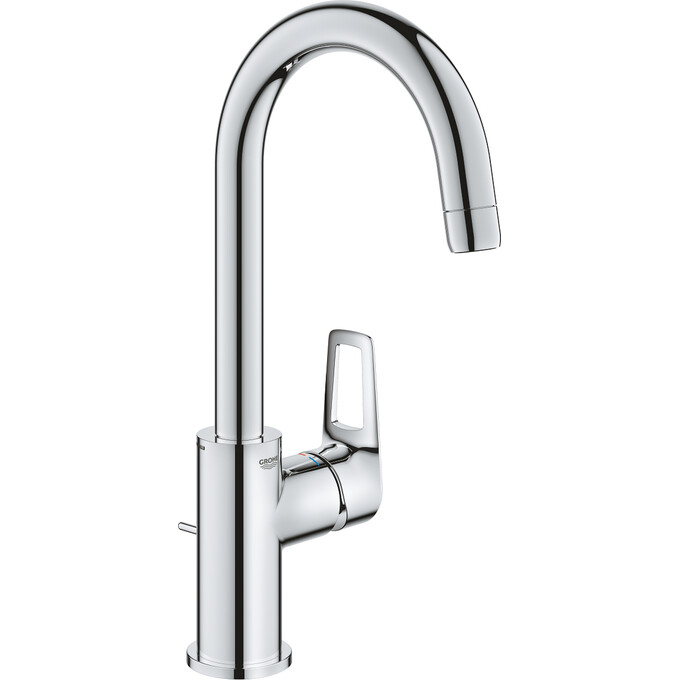 Змішувач для раковини високий Grohe BauLoop New L-Size 23763001 (з донним клапаном), фото 