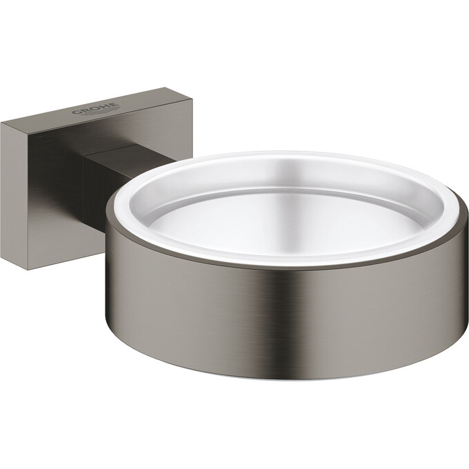 Держатель для стакана или мыльницы Grohe Essentials Cube 40508AL1 (графит темный матовый), фото 