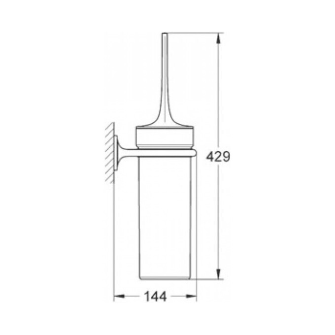 Ёршик для унитаза Grohe Ondus 40380KS0 (черный бархат), фото 2