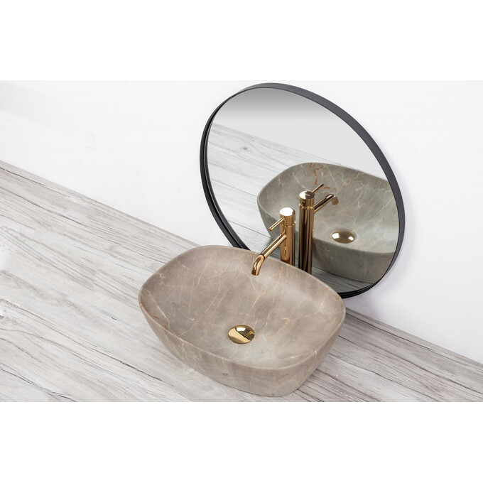 Раковина Rea Freja Beige REA-U6647 (51x39.5 см, бежевая, чаша), фото 4