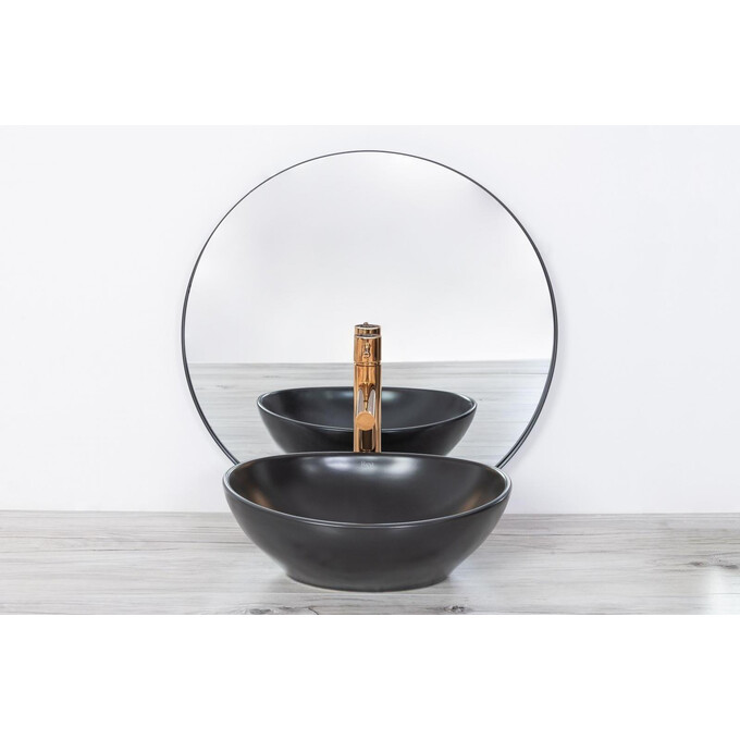 Високий змішувач для умивальника Rea Tess REA-B8804 (рожеве золото), фото , изображение 9