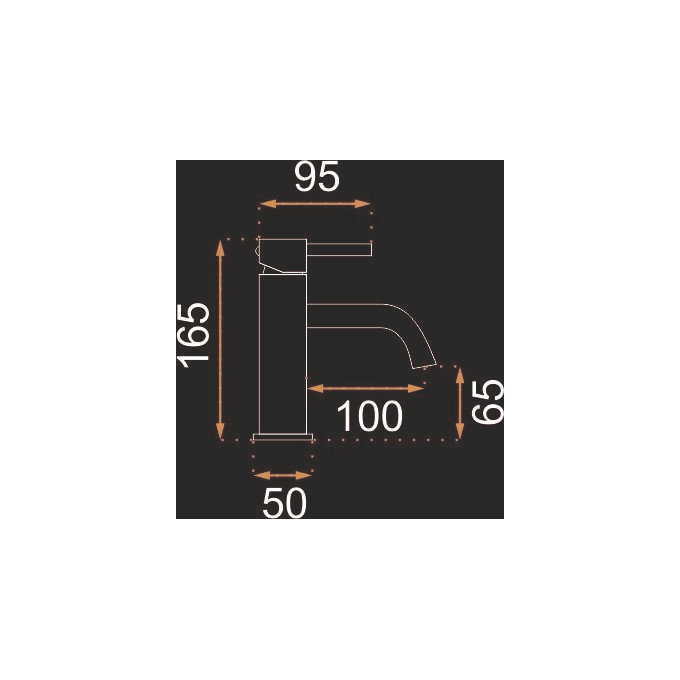 Смеситель для умывальника Rea Lungo REA-B4520 (золотой), Цвет производителя: золото, фото 5
