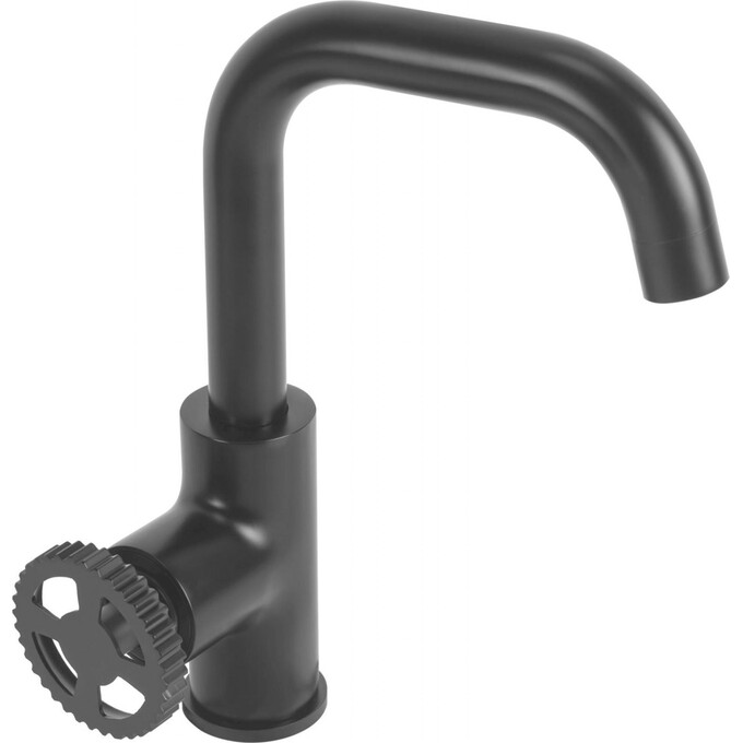 Змішувач для умивальника Rea Vertigo REA-B8767 (чорний матовий), фото 