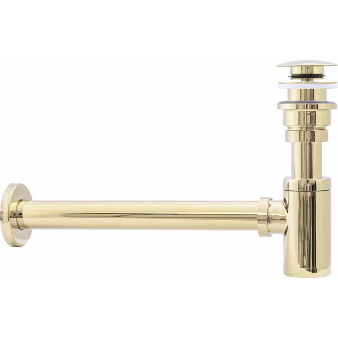 Сифон для раковини з донним клапаном Rea REA-A5692 (Clik-Clak, золотий), фото , изображение 2