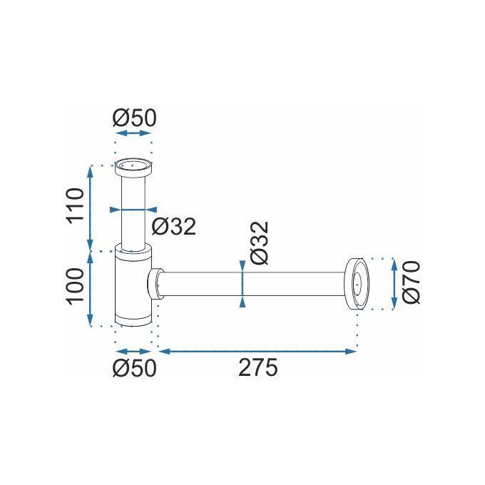 Сифон для раковини з донним клапаном Rea REA-A5692 (Clik-Clak, золотий), фото , изображение 7