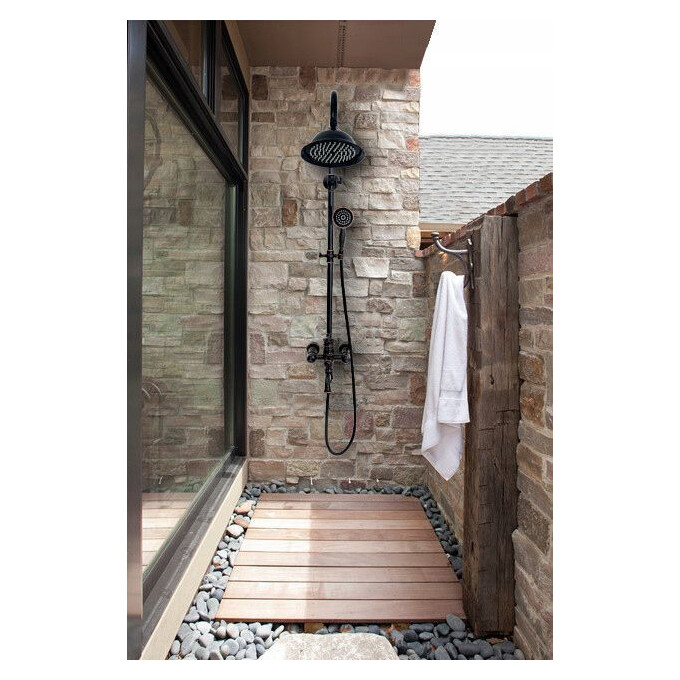 Душова система Rea Retro Old Black REA-P2366 (чорна), фото , изображение 3