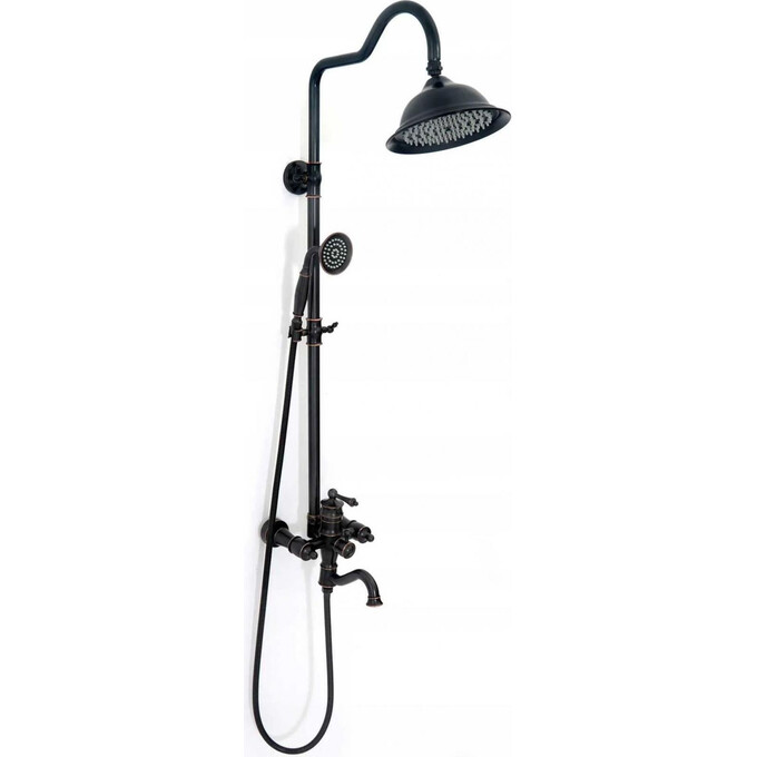 Душевая система Rea Vintage Black REA-P2367 (черная), фото 