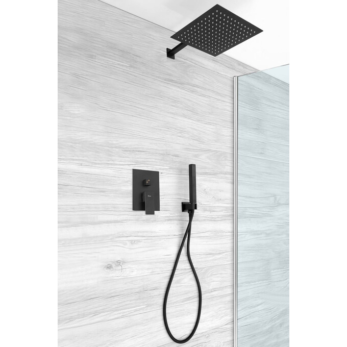 Душевая система скрытого монтажа Rea Fenix Black+Box REA-P6920 (черная матовая), фото 3