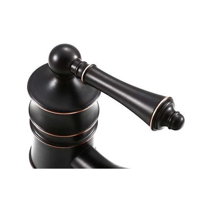 Високий змішувач для умивальника Rea Vintage REA-B0227 (чорний), фото , изображение 4