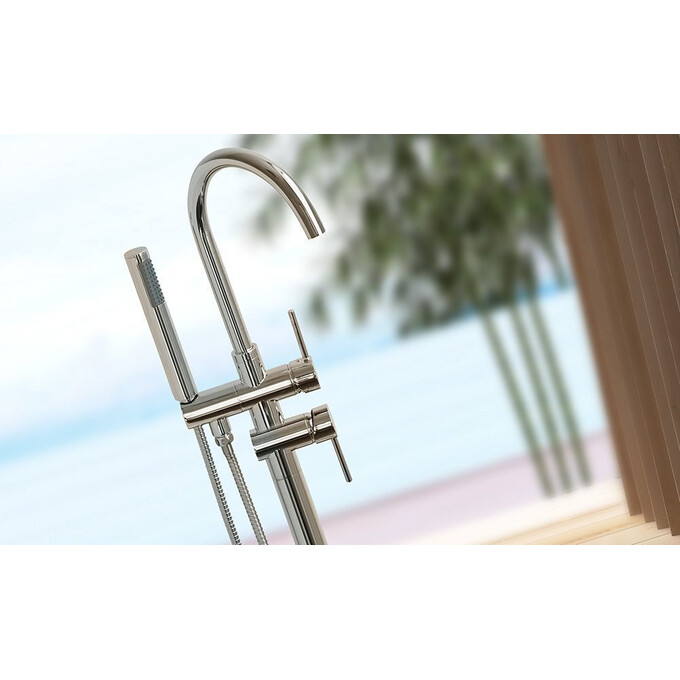 Смеситель для ванны напольный Rea Ortis REA-B1011, фото 5