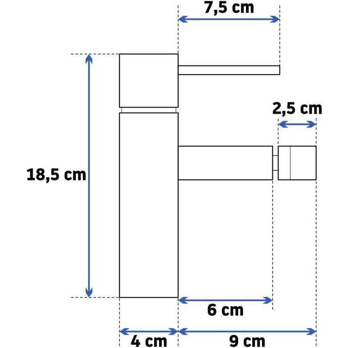 Смеситель для биде Rea Tess REA-B5006 (черный матовый), Цвет производителя: черный, фото 4