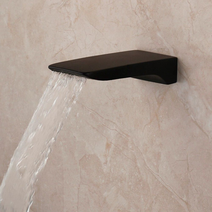 Змішувач прихованого монтажу для умивальника Rea Mason REA-B0690 (чорний, внутрішня частина в комплекті), фото , изображение 5