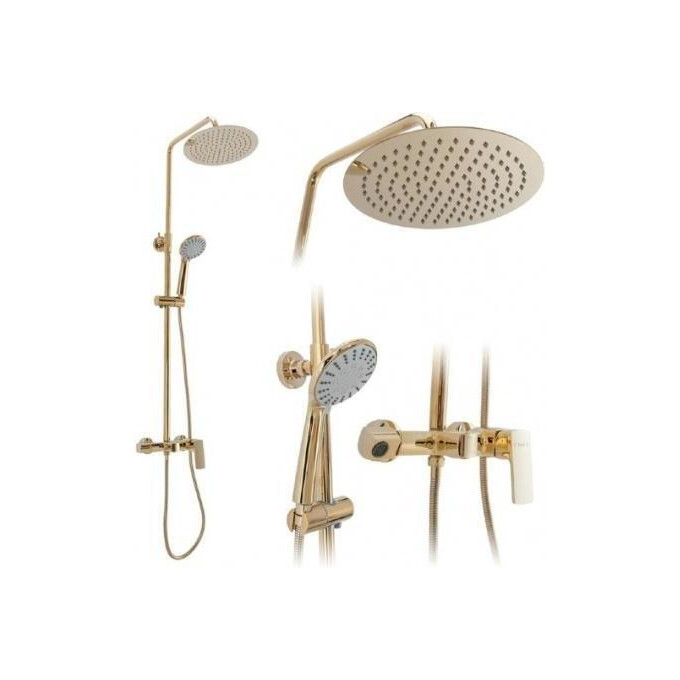 Душевая система Rea Roger Gold REA-P0692 (золотая), фото 