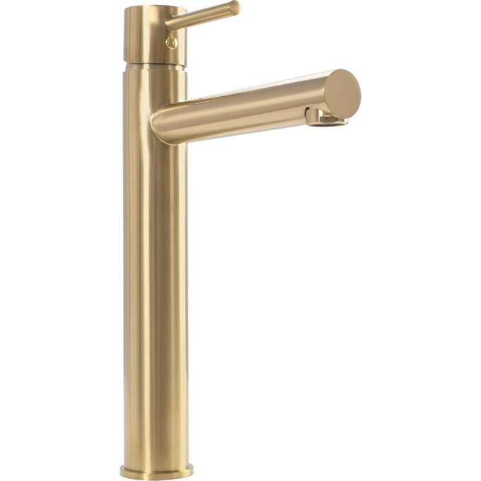 Змішувач для умивальника високий Rea Tess REA-B5660 (золотий матовий), фото , изображение 2