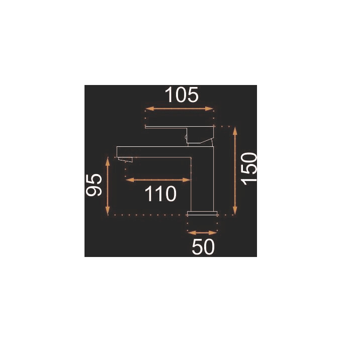 Смеситель для умывальника Rea Fenix REA-B6395 (золотой), фото 4