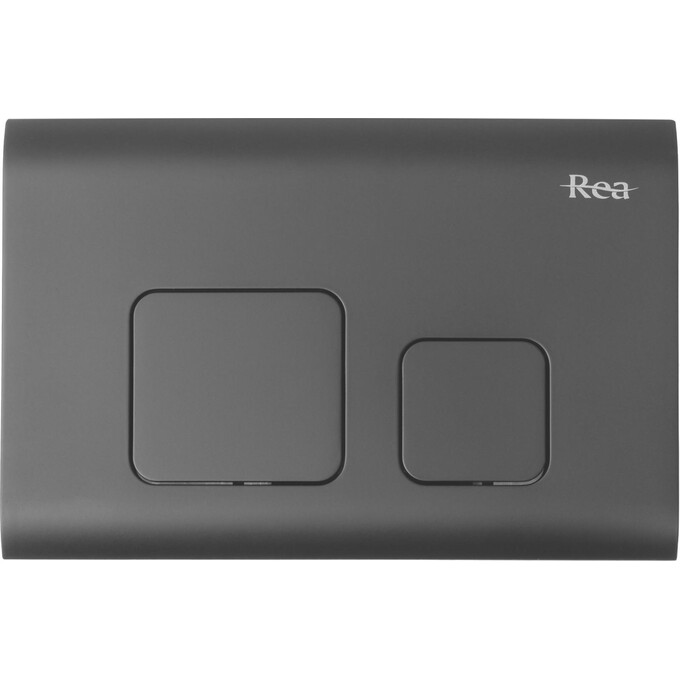 Клавіша змиву Rea F WC Black Mat REA-E9854 (чорна), фото 