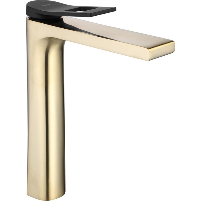 Смеситель для умывальника Rea Soul Gold Matt Black High REA-B9961 (золотый матовый/черный, высокий), фото 