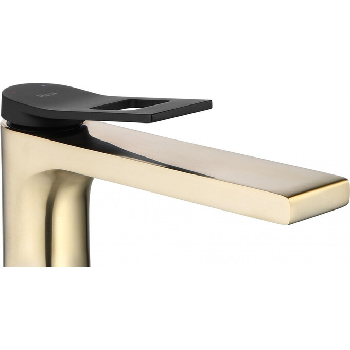 Смеситель для умывальника Rea Soul Gold Matt Black High REA-B9961 (золотый матовый/черный, высокий), фото 2