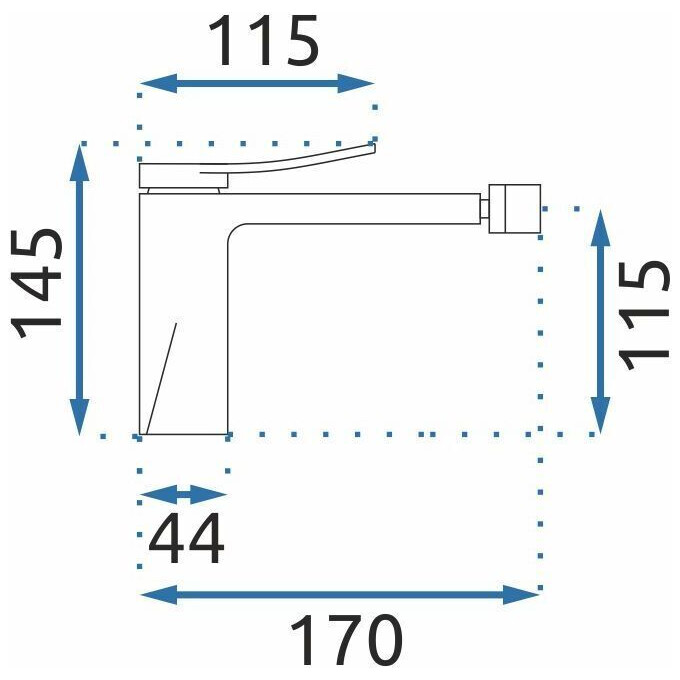 Змішувач для біде Rea Soul REA-B9991, Колір виробника: хром, фото , изображение 5