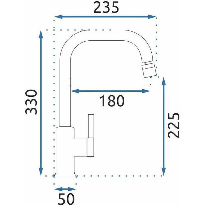 Змішувач для кухні Rea Polo Chrome REA-B9940, фото , изображение 3