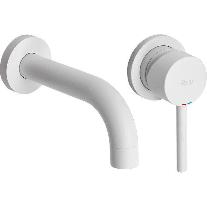 Змішувач прихованого монтажу для умивальника Rea Lungo REA-B9559 (білий матовий, внутрішня частина в комплекті), Колір виробника: білий, фото 