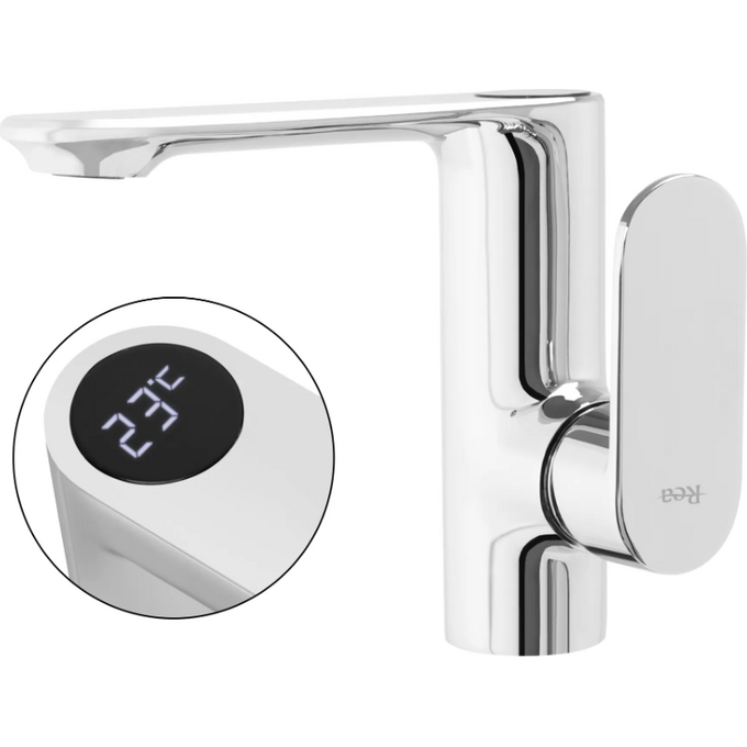 Змішувач для умивальника Rea Mils REA-B2000 (з LCD дисплеєм), фото 