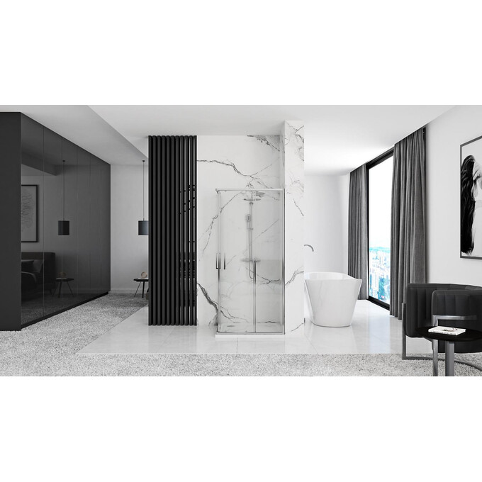 Душевая кабина Rea Punto 80x80 REA-K0863 (80x80 см, стекло прозрачное, профиль хром), Доступные размеры: 80 x 80, Цвет производителя: хром, фото 5