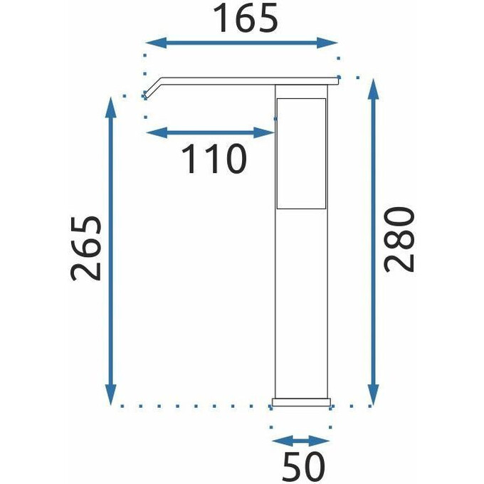 Високий змішувач для умивальника Rea Kent REA-B8014 (золотий), фото , изображение 5