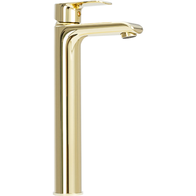 Змішувач для умивальника Rea Bloom Gold High REA-B6201 (золотий, високий), фото , изображение 3