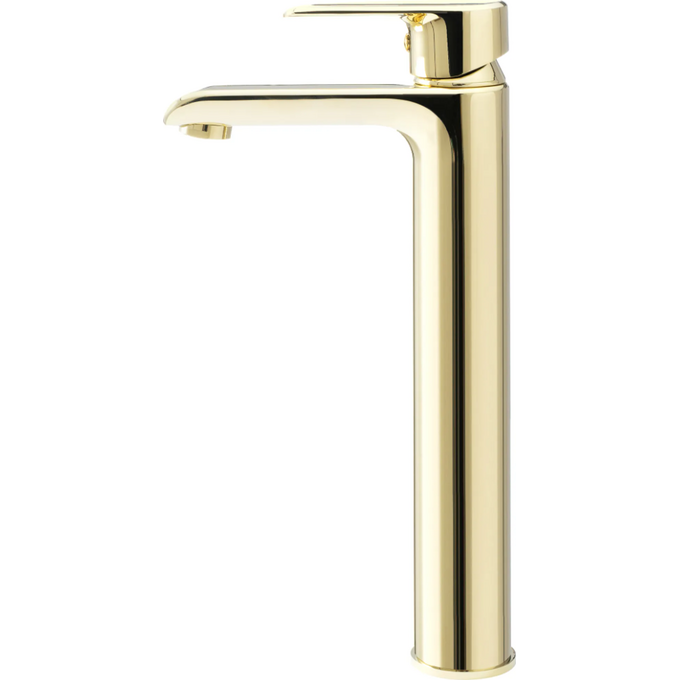 Змішувач для умивальника Rea Bloom Gold High REA-B6201 (золотий, високий), фото , изображение 4