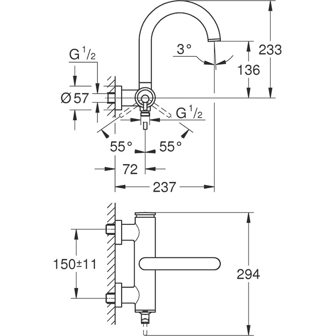 Змішувач для ванни Grohe Atrio New 32652003, фото , изображение 7