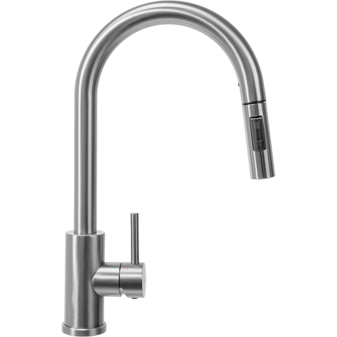 Змішувач для кухні Rea Fresh Brush Steel REA-B9146 (сталь, з висувною лійкою), фото , изображение 7