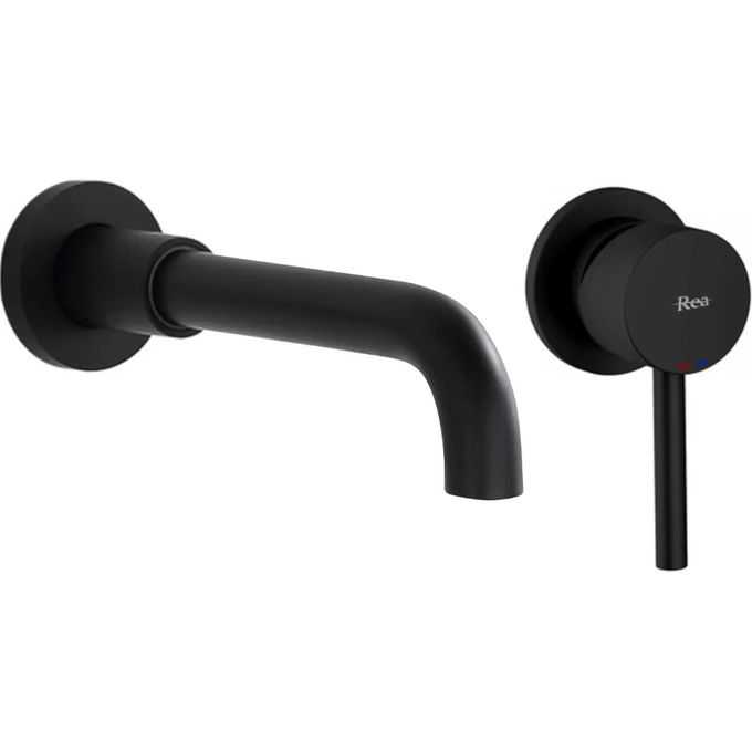 Змішувач прихованого монтажу Rea Lungo Long Black Matt REA-B0371 (чорний матовий, довгий, внутрішня частина в комплекті), Колір виробника: чорний матовий, фото , изображение 10