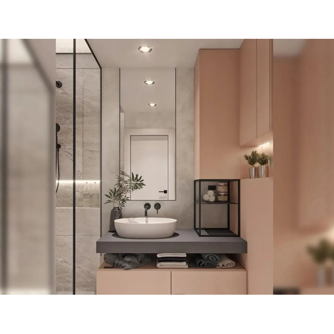 Змішувач прихованого монтажу Rea Lungo Long Black Matt REA-B0371 (чорний матовий, довгий, внутрішня частина в комплекті), Колір виробника: чорний матовий, фото , изображение 5