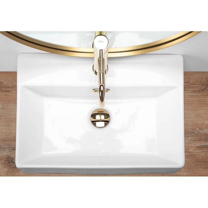 Умивальник Rea Bonita G REA-U5521 (51x36 см, накладний/підвісний), фото , изображение 5