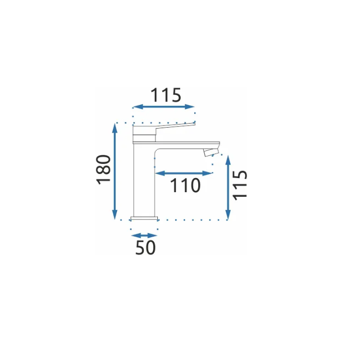 Змішувач для умивальника Rea Viral Black Rose Gold Low REA-B2025 (чорний/рожеве золото), фото , изображение 7