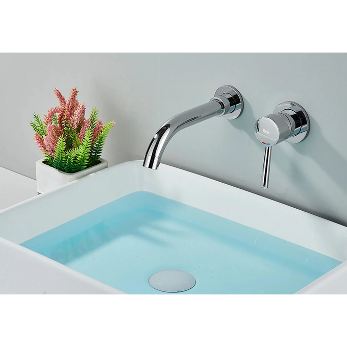 Змішувач прихованого монтажу для умивальника Rea Lungo Long Chrom REA-B0369 (довгий, внутрішня частина в комплекті), Колір виробника: хром, фото , изображение 2