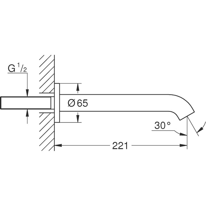 Вилив для ванни Grohe Essence 13449001, фото , изображение 5