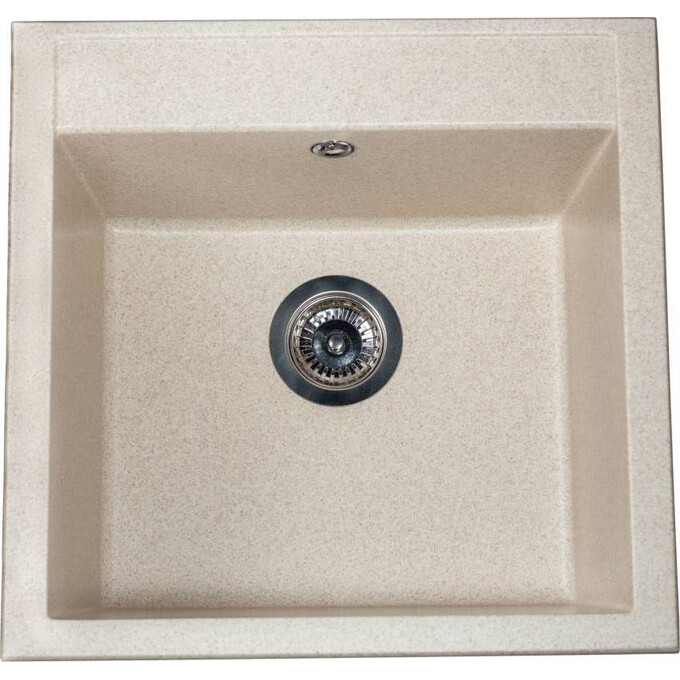 Miraggio Bodrum 0000004 Мийка для кухні врізна квадратна 50x49 см, пісочний, Доступні розміри: 51 x 50, Колір виробника: пісочний, фото 