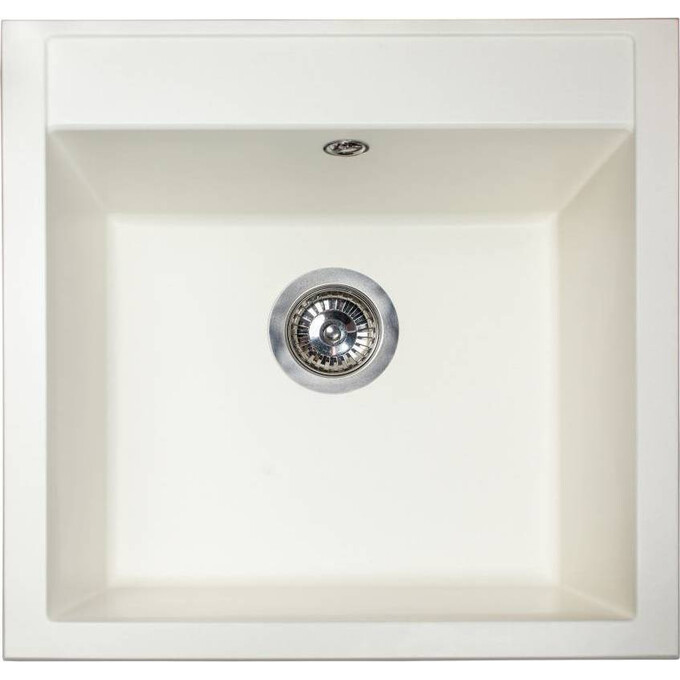 Miraggio Bodrum 0000006 Мийка для кухні врізна квадратна 50x49 см, білий, Доступні розміри: 51 x 50, Колір виробника: білий, фото 