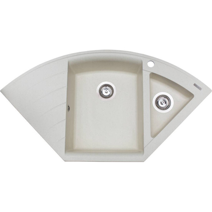 Miraggio Europe 0000015 Мийка для кухні врізна кутова 110x57 см, жасмин, Колір виробника: жасмин, фото 
