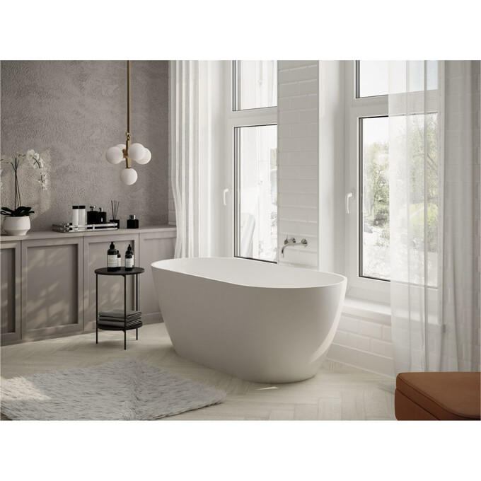 Miraggio Greenland 0000273 Ванна отдельностоящая овальная 170x80 см, белый глянец, Доступные размеры: 168 x 80, Технология производства: Miramarble, Цвет производителя: белый глянец, фото 2