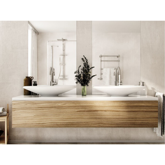 Умывальник Miraggio Lex R Miramarble 0002012 (69x38 см), Технология производства: Miramarble, Цвет производителя: белый глянец, фото 3