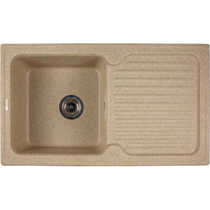 Miraggio Orlean 0000037 Мийка для кухні прямокутна врізна 86x49 см, терра, Технологія виробництва: Mirastone, Колір виробника: тера, фото 