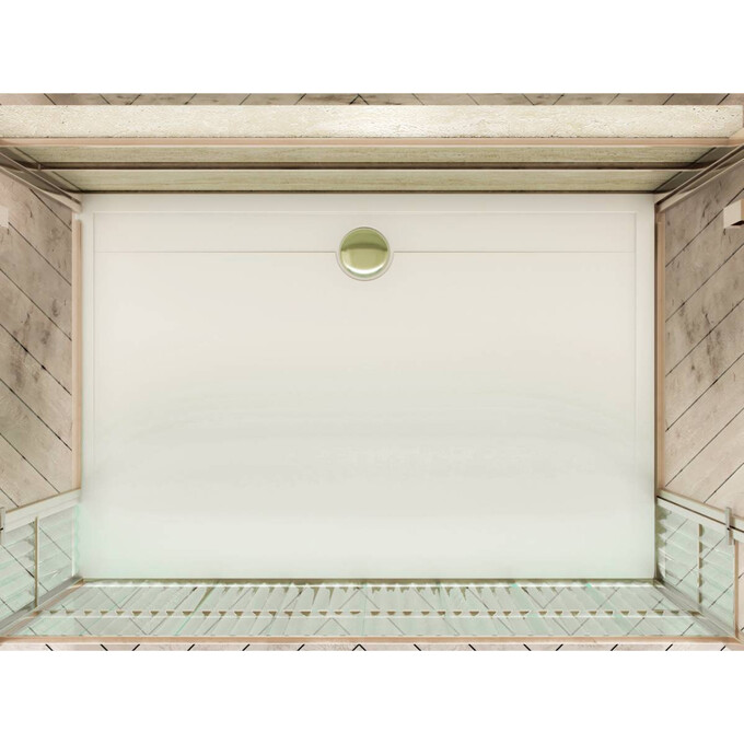 Miraggio Paris 0000618 Піддон мармуровий прямокутний 120x80 см, білий глянець, Доступні розміри: 119 x 79, Технологія виробництва: Miramarble, Колір виробника: білий глянець, фото , изображение 2