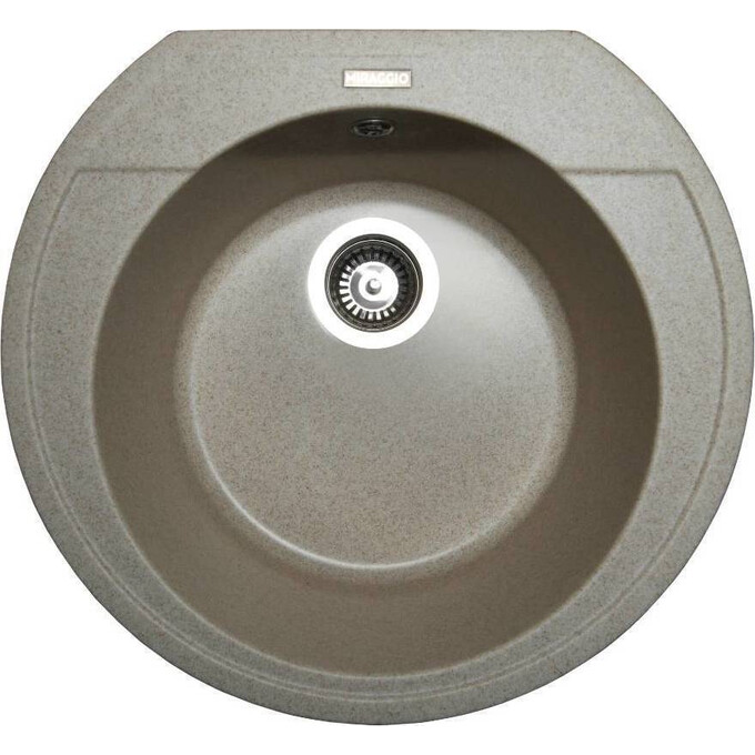 Miraggio Tuluza 0000048 Мийка для кухні врізна кругла 52x48 см, пісочний, Колір виробника: пісочний, фото 