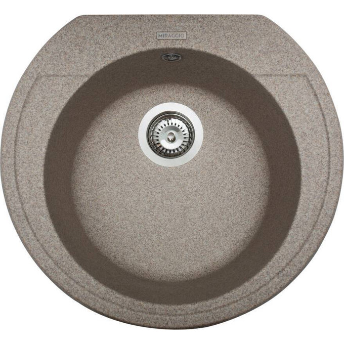 Miraggio Tuluza 0000049 Мийка для кухні врізна кругла 52x48 см, терра, Колір виробника: тера, фото 
